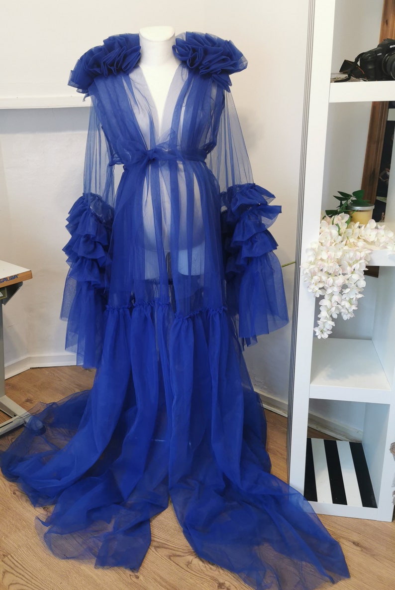 2021 Feather Fur Bride See-through Robe Sexy Illusion Lingerie Pajamas  Bathrobe Nightgown - Robe & Gown Sets - AliExpress